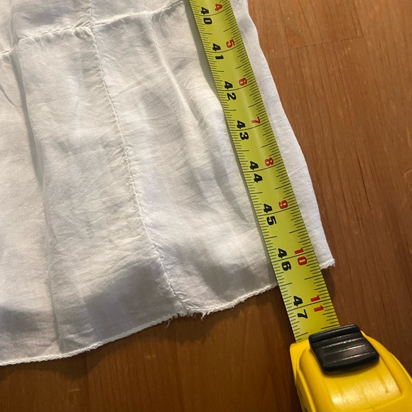 SOLD Sheer white tiered cotton elastic skirt/dress - Picture 4 of 4
